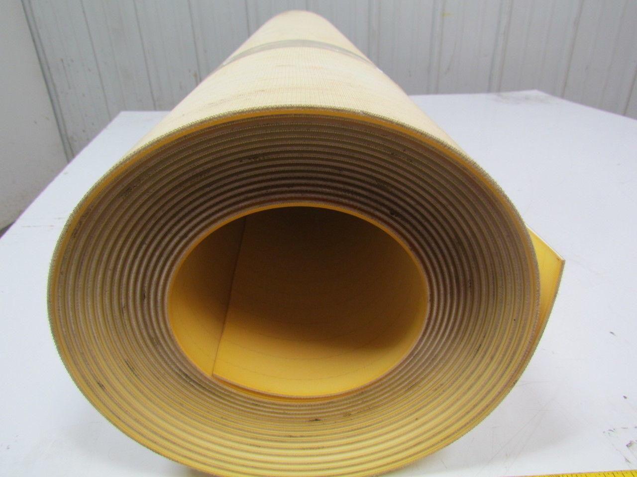 2 ply smooth top clear/white urethane rubber conveyor belt 32ftx43" 5/32" thick