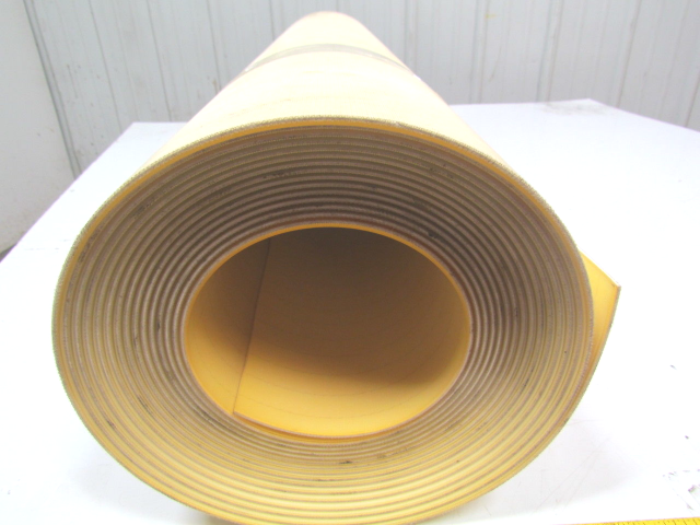 2-Ply Smooth Top Clear/White Urethane Conveyor Belt 43"W x 32' Length 5/32"Thick