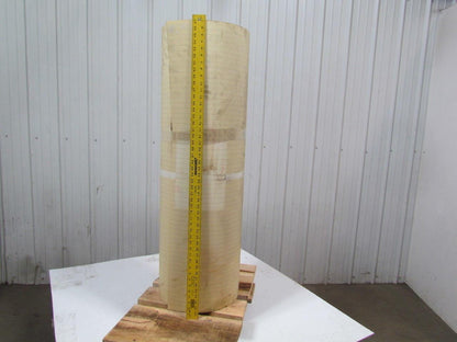 2 ply smooth top clear/white urethane rubber conveyor belt 86ftx47-1/4"