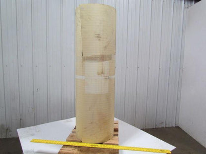 2 ply smooth top clear/white urethane rubber conveyor belt 86ftx47-1/4"