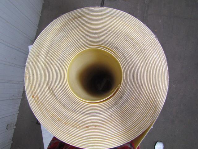 2 ply smooth top clear/white urethane rubber conveyor belt 86ftx47-1/4"