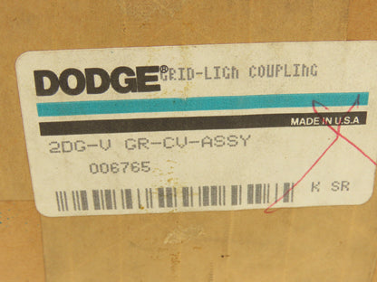 Dodge 006765 1020T20 Flex Shaft Coupler Grid & Cover Assy Grid Lign Size ZDG-V