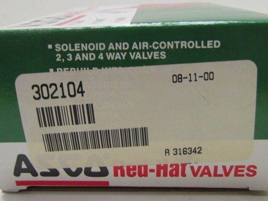 Asco Red Hat Valves 302104 Service Repair Kit NIB