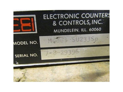 ECCI Electronic Counters & Controls SU233SP Counter