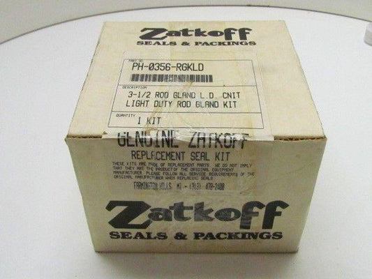 Zatkoff Seals & Packing PH-0356-RGKLD 3 1/2 Light Duty Rod Gland Kit NIB