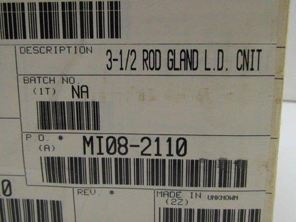 Zatkoff Seals & Packing PH-0356-RGKLD 3 1/2 Light Duty Rod Gland Kit NIB