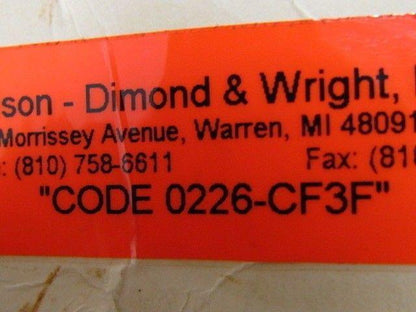 CDW Carlson Dimond & Wright O226-CF3F Model 6-52 1 3/8x 1 1/2" Shaft Coupling