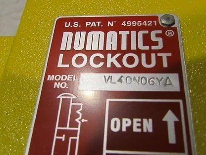 Numatics VL40N06YA Safety Lockout Valve 3/4" NPT NIB