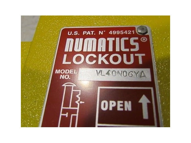 Numatics VL40N06YA Safety Lockout Valve 3/4" NPT NIB