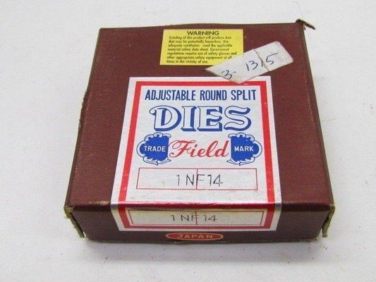 Field 1-14 NF Adjustable Split Die 3" OD Round HSS RH Japan NIB