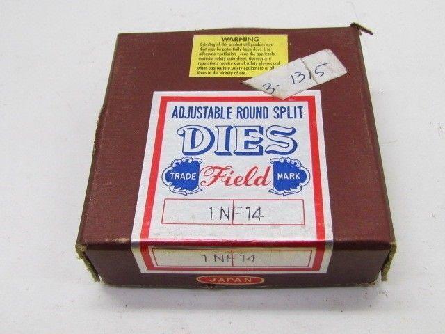 Field 1-14 NF Adjustable Split Die 3" OD Round HSS RH Japan NIB