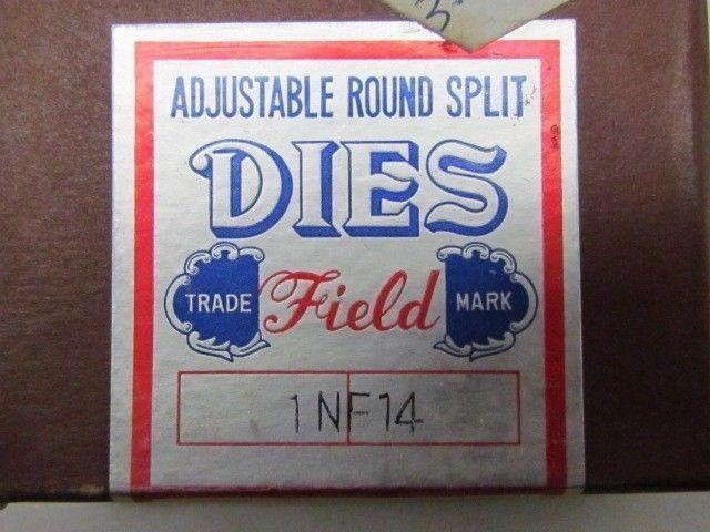 Field 1-14 NF Adjustable Split Die 3" OD Round HSS RH Japan NIB