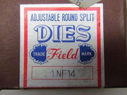 Field 1-14 NF Adjustable Split Die 3" OD Round HSS RH Japan NIB