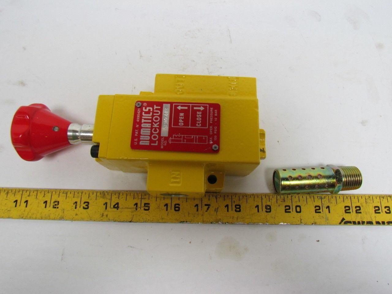 Numatics VL30N04AY 1/2" NPT Manual Lockout Valve NIB