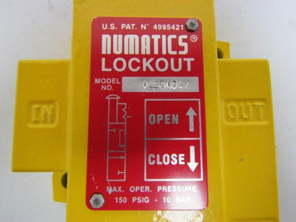 Numatics VL30N04AY 1/2" NPT Manual Lockout Valve NIB