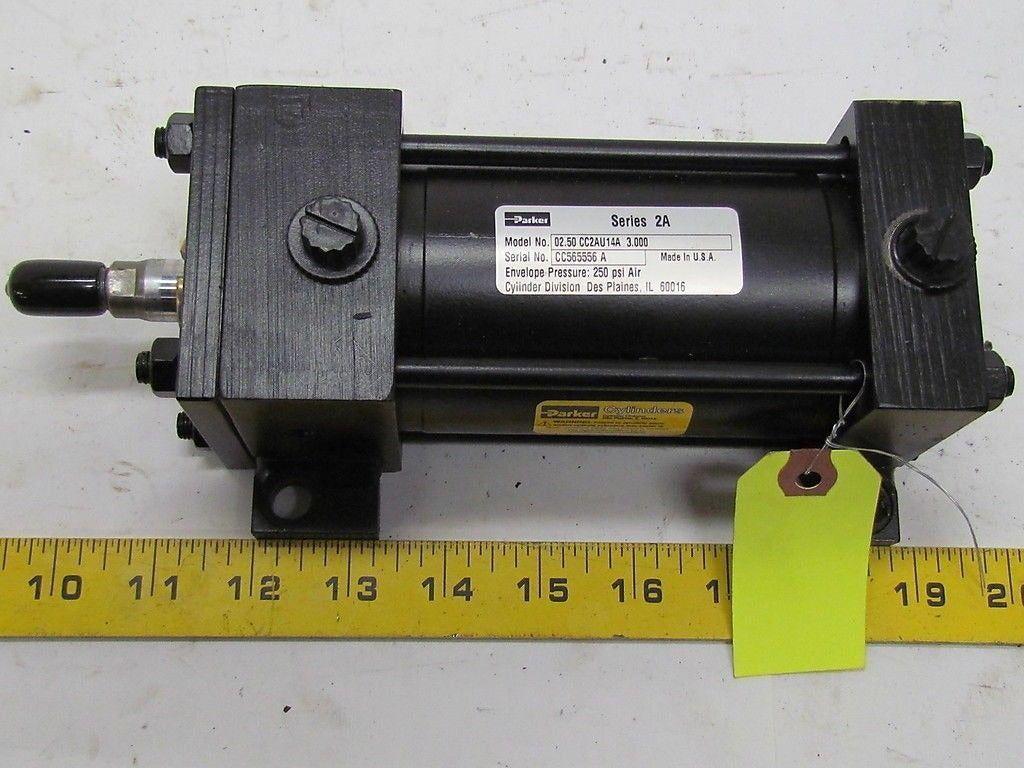 Parker 02.50 CC2AU14 3.000 Pneumatic Air Cylinder 2 1/2"Bore 3"Stroke 2A Series