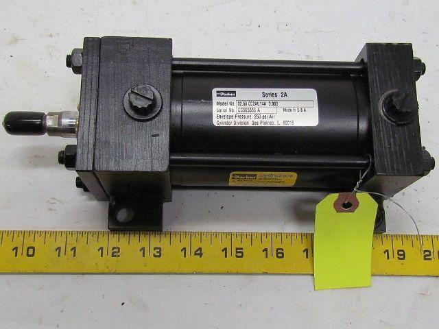 Parker 02.50 CC2AU14 3.000 Pneumatic Air Cylinder 2 1/2"Bore 3"Stroke 2A Series