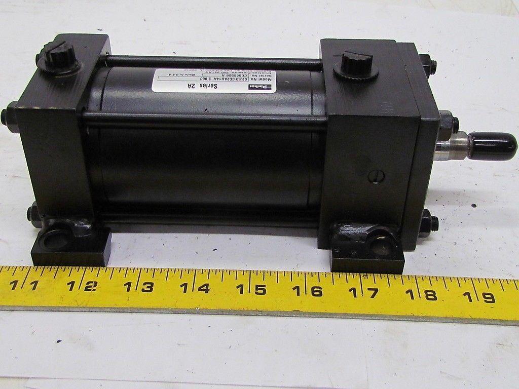 Parker 02.50 CC2AU14 3.000 Pneumatic Air Cylinder 2 1/2"Bore 3"Stroke 2A Series