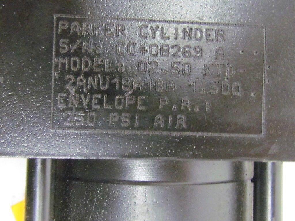 Parker 02.50 KTD2ANU18A18A 1.500 Pneumatic Air Cylinder 2 1/2" Bore 1 1/2"Stroke