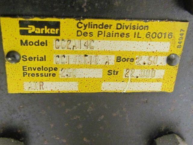 Parker 02.50 CC2A14C 22.000 Pneumatic Air Cylinder 2 1/2"Bore 22"stroke 2A ser
