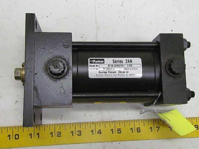 Parker 02.50 J2ANU19A 2.500 Pneumatic Air Cylinder 2 1/2"Bore 2 1/2"Stroke 2AN