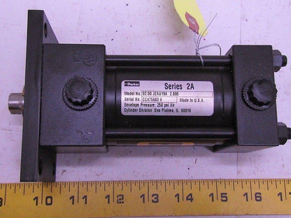 Parker 02.00 J2AU19A 2.000 Pneumatic Air Cylinder 2"Bore 2"Stroke 2A Series