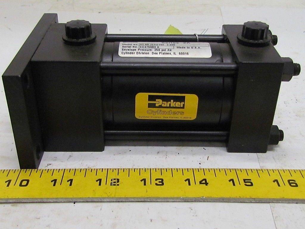 Parker 02.00 J2AU19A 2.000 Pneumatic Air Cylinder 2"Bore 2"Stroke 2A Series