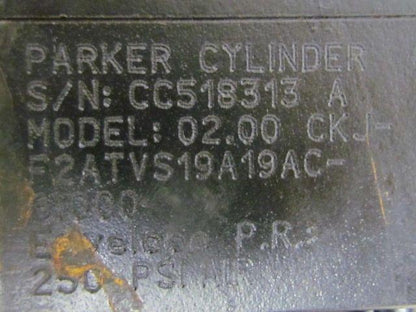 Parker 02.00 CKJF2ATVS19A19AC 6.000 Pneumatic Air Cylinder 2"Bore 6"Stroke 2A