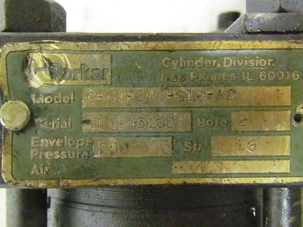 Parker 02.00 CCB2AUS19AC 16.000 Pneumatic Air Cylinder 2"Bore 16"Stroke 2A Ser