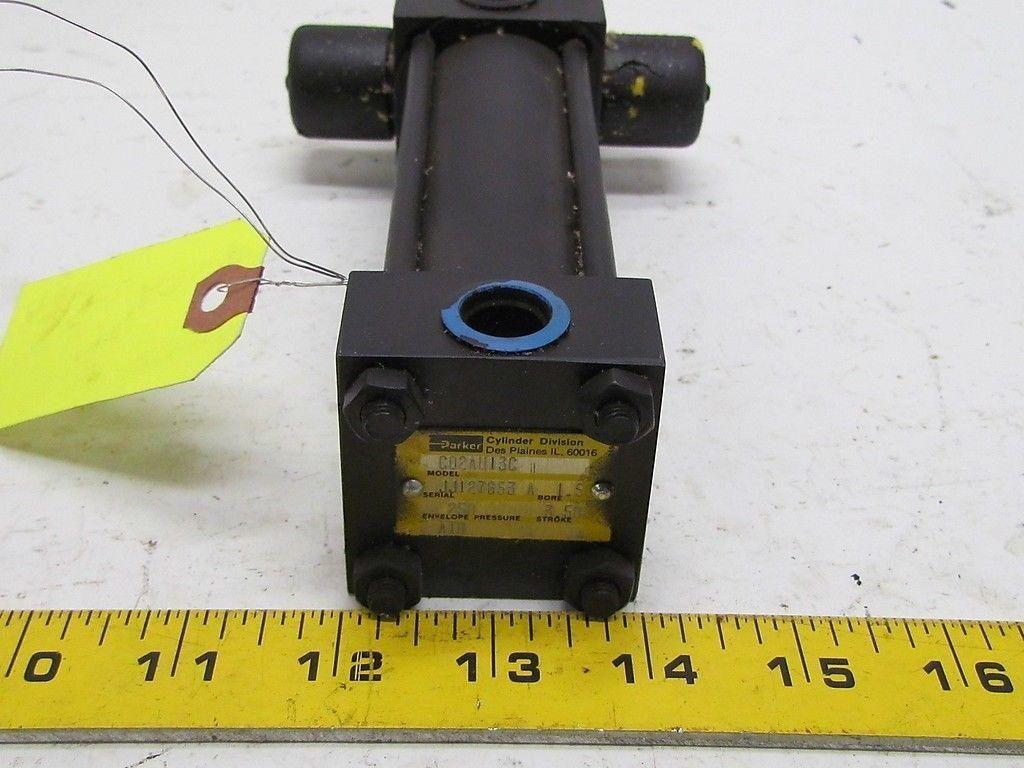 Parker 01.50 CD2AU13C 3.500 Pneumatic Air Cylinder 1 1/2"Bore 3 1/2"Stroke MA