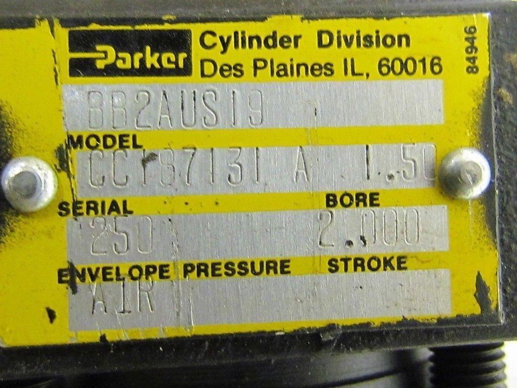 Parker 01.50 BB2AUS19 2.000 Pneumatic Air Cylinder 1 1/2"Bore 2"Stroke 2A Series