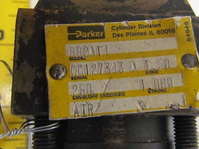 Parker 01.50 BB2A14 1.000 Pneumatic Air Cylinder 1 1/2"Bore 1"Stroke 2A Series