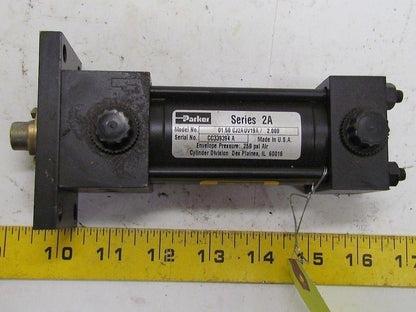 Parker 01.50 CJ2UV19A 2.000 Pneumatic Air Cylinder 1 1/2"Bore 2"Stroke 2A Ser