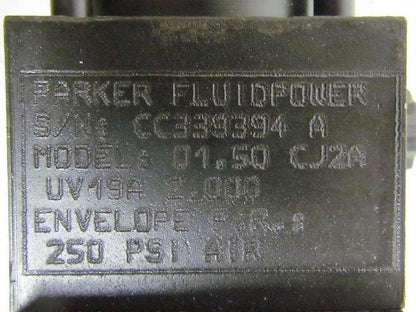 Parker 01.50 CJ2UV19A 2.000 Pneumatic Air Cylinder 1 1/2"Bore 2"Stroke 2A Ser