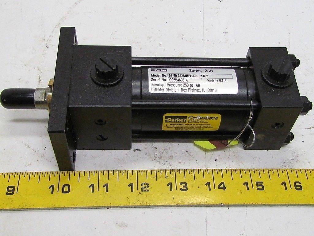 Parker 01.50 CJ2ANUV14AC 2.000 Pneumatic Air Cylinder 1 1/2"Bore 2"Stroke 2AN