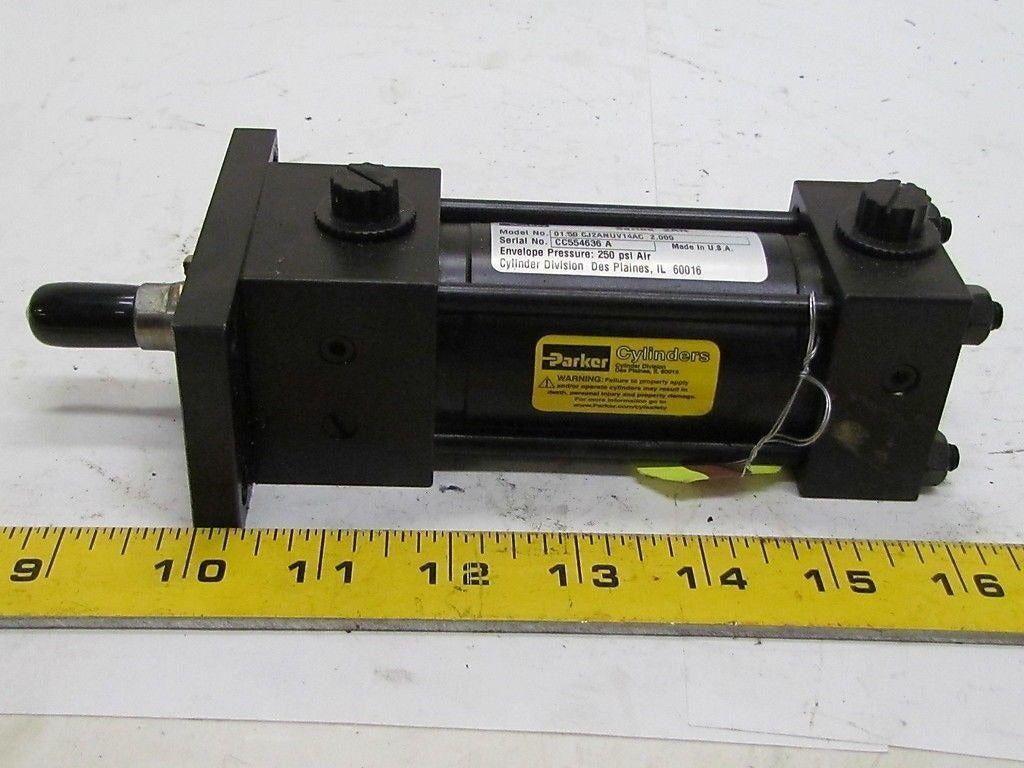 Parker 01.50 CJ2ANUV14AC 2.000 Pneumatic Air Cylinder 1 1/2"Bore 2"Stroke 2AN