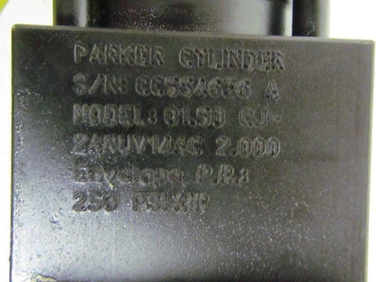 Parker 01.50 CJ2ANUV14AC 2.000 Pneumatic Air Cylinder 1 1/2"Bore 2"Stroke 2AN