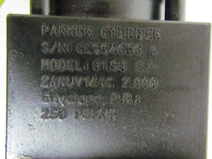 Parker 01.50 CJ2ANUV14AC 2.000 Pneumatic Air Cylinder 1 1/2"Bore 2"Stroke 2AN