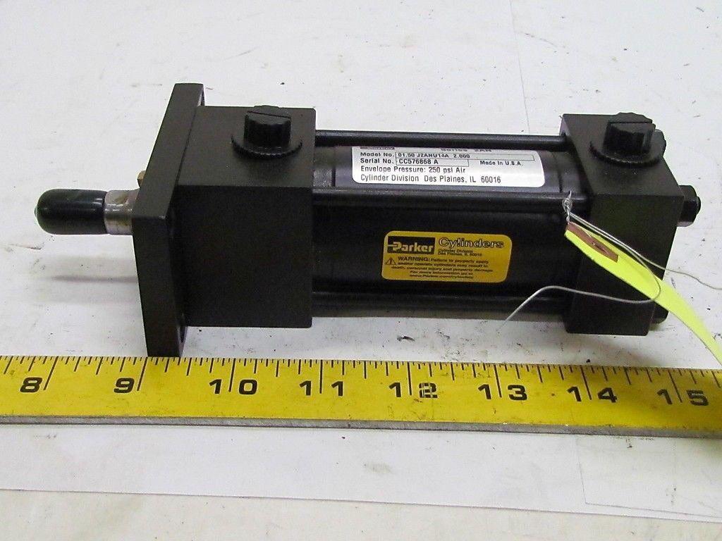 Parker 01.50 J2ANU14A 2.000 Pneumatic Air Cylinder 1 1/2"Bore 2"Stroke 2AN Ser