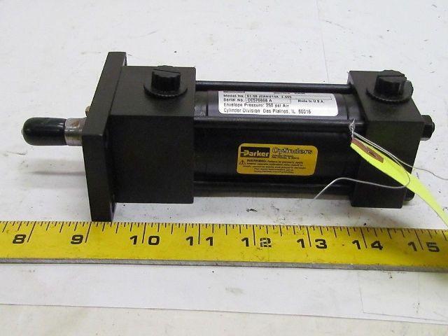 Parker 01.50 J2ANU14A 2.000 Pneumatic Air Cylinder 1 1/2"Bore 2"Stroke 2AN Ser