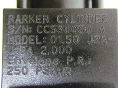 Parker 01.50 J2AU19A 2.000 Pneumatic Air Cylinder 1 1/2"Bore 2"Stroke 2A Series