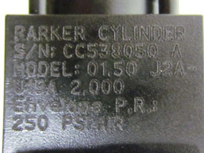 Parker 01.50 J2AU19A 2.000 Pneumatic Air Cylinder 1 1/2"Bore 2"Stroke 2A Series