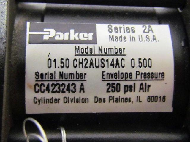 Parker 01.50 CH2AUS14AC 0.500 Pneumatic Air Cylinder 1 1/2" Bore 1/2"Stroke 2A