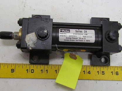 Parker 01.50 C2AU14A 2.000 Pneumatic Air Cylinder 1 1/2"Bore 2"Stroke 2A Series