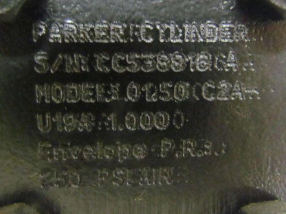 Parker 01.50 C2AU19A 1.000 Pneumatic Air Cylinder 1 1/2"Bore 1"Stroke 2A Series