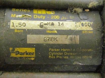 Parker 01.50 CMA14 1.000 Pneumatic Air Cylinder 1 1/2"Bore 1"Stroke MA Series