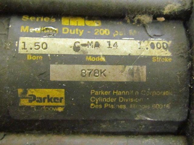 Parker 01.50 CMA14 1.000 Pneumatic Air Cylinder 1 1/2"Bore 1"Stroke MA Series