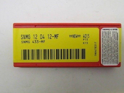 Sandvik Coromant SNMG 12 04 12-MF 4015 SNMG 433-MF Carbide Insert Box of 10 pc