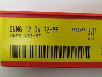 Sandvik Coromant SNMG 12 04 12-MF 4015 SNMG 433-MF Carbide Insert Box of 10 pc