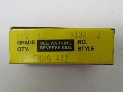 Valenite TNMG432 VC2 Insert Box of 10 pc NIB